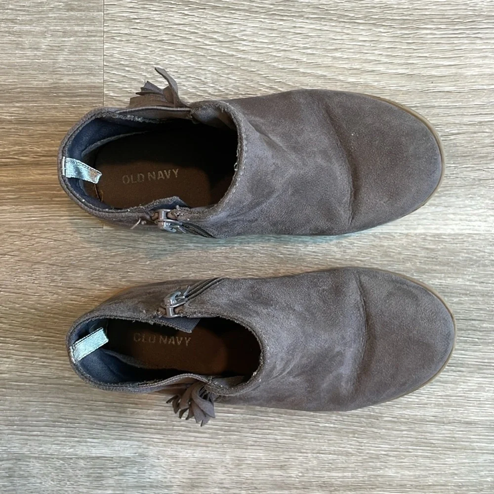 Old Navy toddler girls gray ankle boots